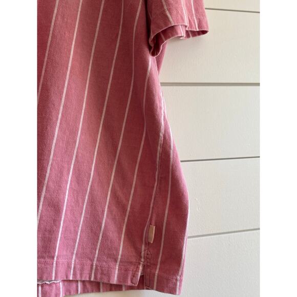 Urban Outfitters Pink & White Striped Polo Shirt | Men’s M - Picture 4 of 9
